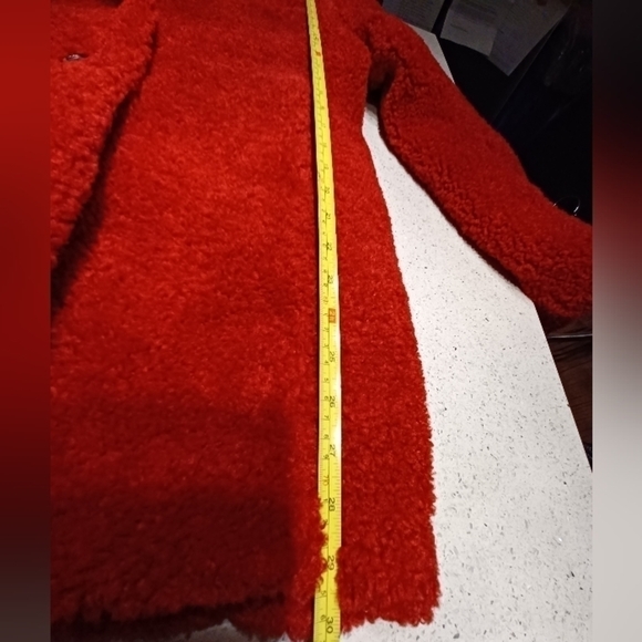 LIZ Claibourne Outerwear Fuzzy Button up Teddy Jacket - Picture 11 of 12